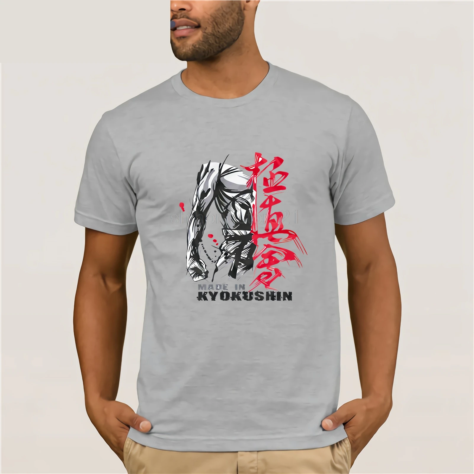Новая футболка Fight made in Kyokushin japan cool designe с полным принтом HQ|Мужские футболки| |