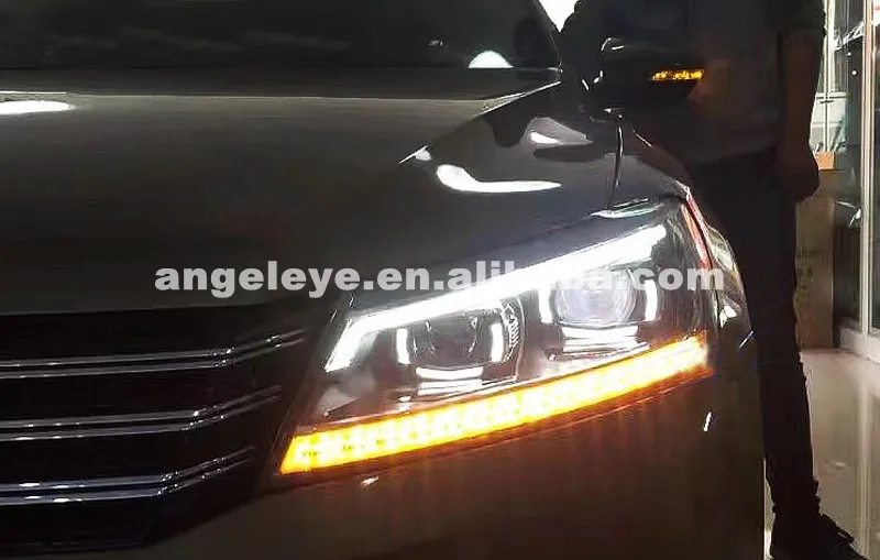Новейший стиль для Volkswagen Passat B7 светодиодный фонарь 2011-2015 год черный корпус LD |