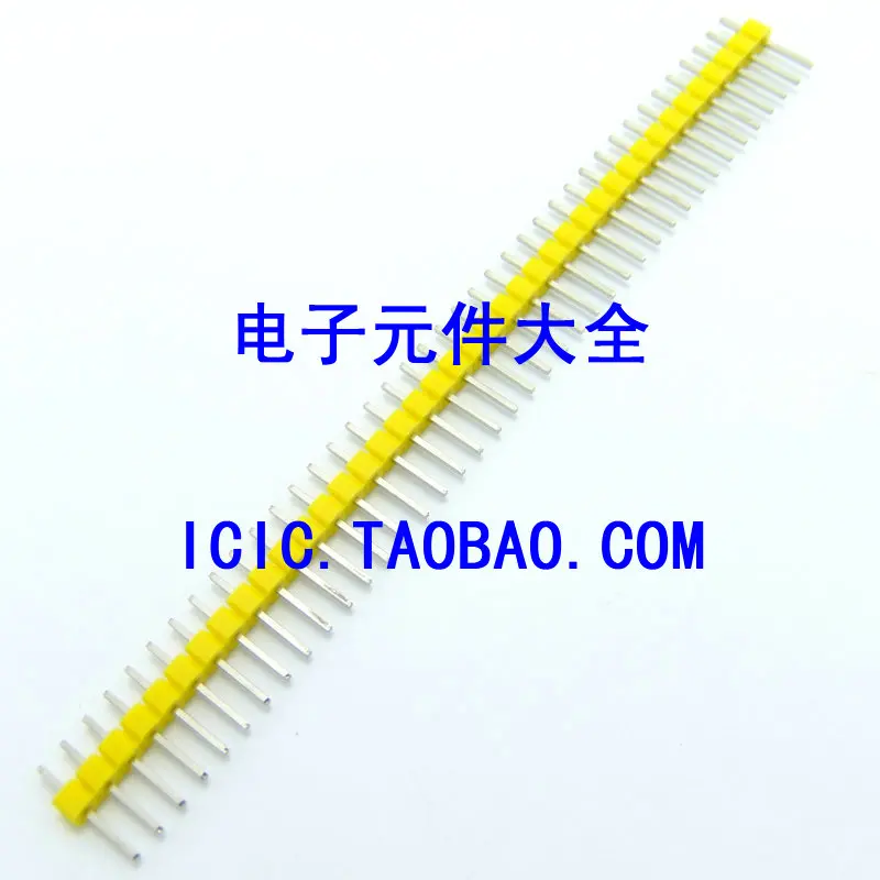 20 шт. желтый однорядные 2.54 мм 1 * 40PIN 11 длинные прямые|needle mushroom|needle roller bearing manufacturersrow