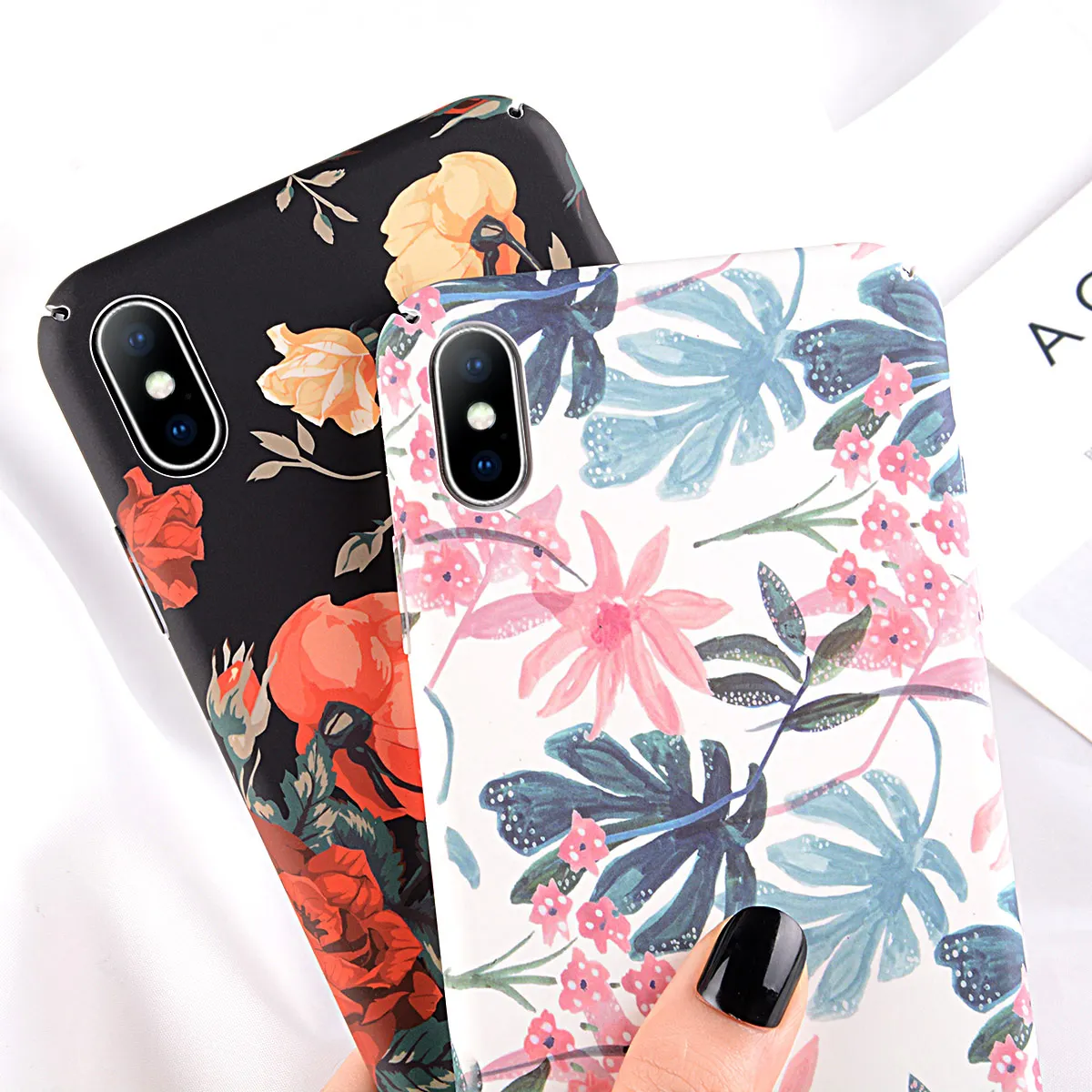 Чехол для телефона Moskado с красивым цветком iPhone 6 6s 7 8 Plus X XR XS MAX модный жесткий чехол