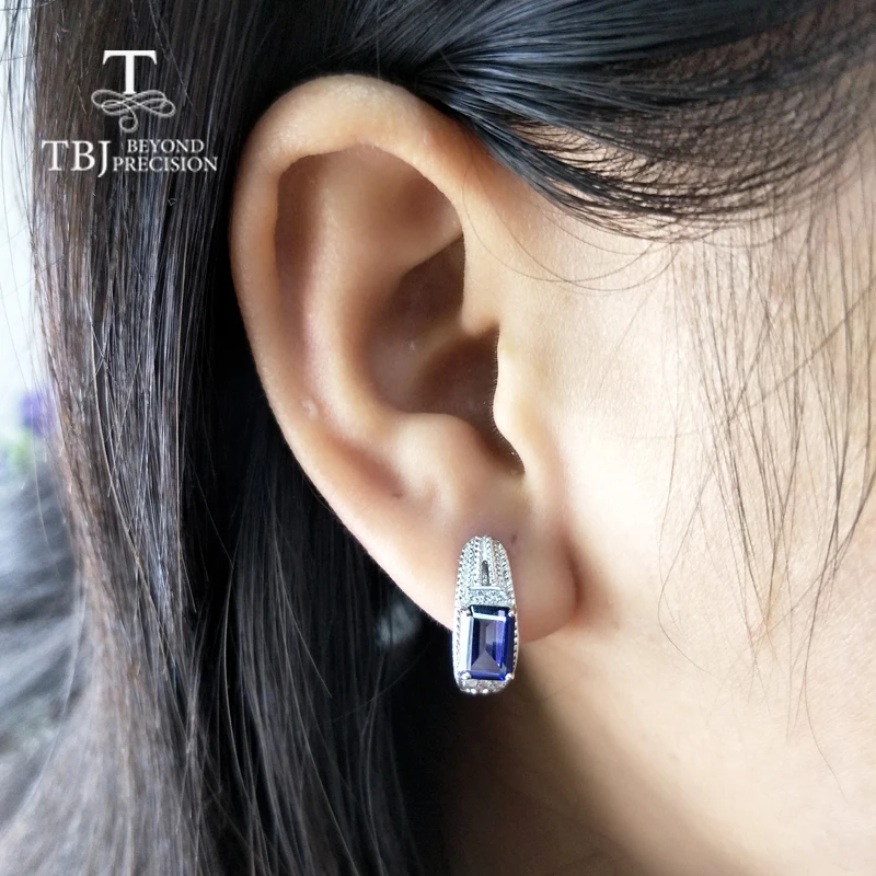 Женские серьги с натуральными камнями TBJ повседневные ювелирные украшения