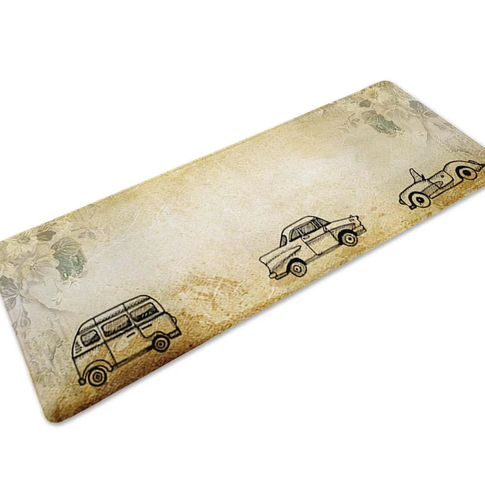 CAR Классический Цветочный Коврик с рисунком для входной двери 40x120 см кухонные коврики моющийся коврик для домашнего декора 3D ковер с эффектом памяти - Цвет: CAR