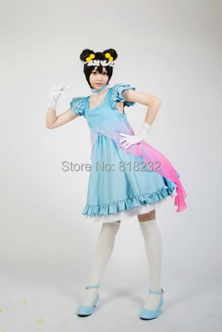Шифоновая футболка с надписью Love Live Yume no Tobira Dreams Gate Nico Yazawa Униформа наряд аниме