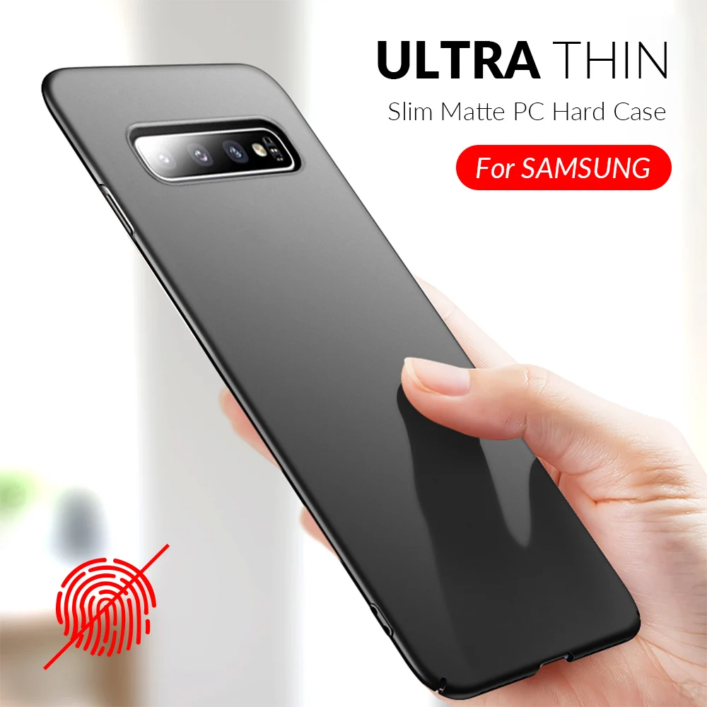 

Тонкий чехол для Samsung Galaxy S8-S10 Plus, A6-A8, A30-A80, Note 8-10 Plus, из поликарбоната