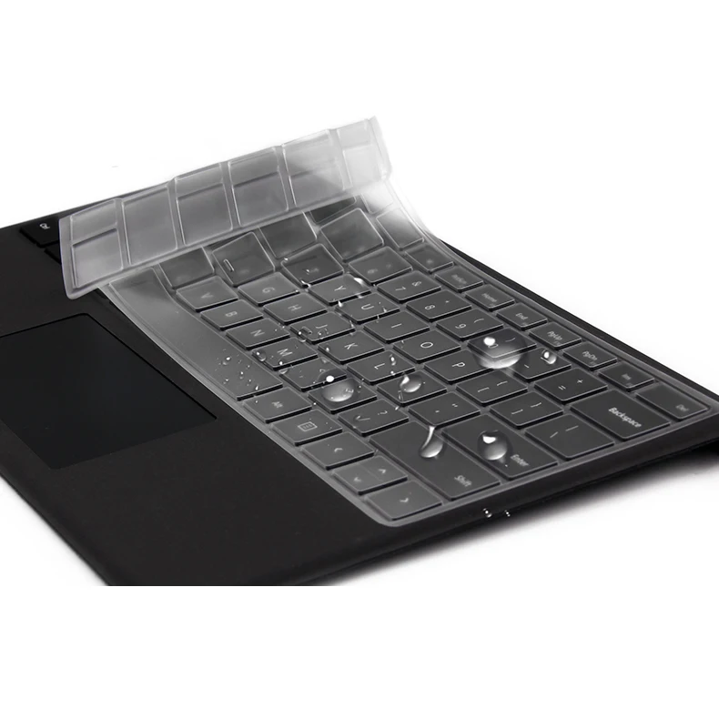 XSKN для Microsoft New Keyboard Surface Pro (2017 выпущен) Прозрачный из ТПУ Водонепроницаемая
