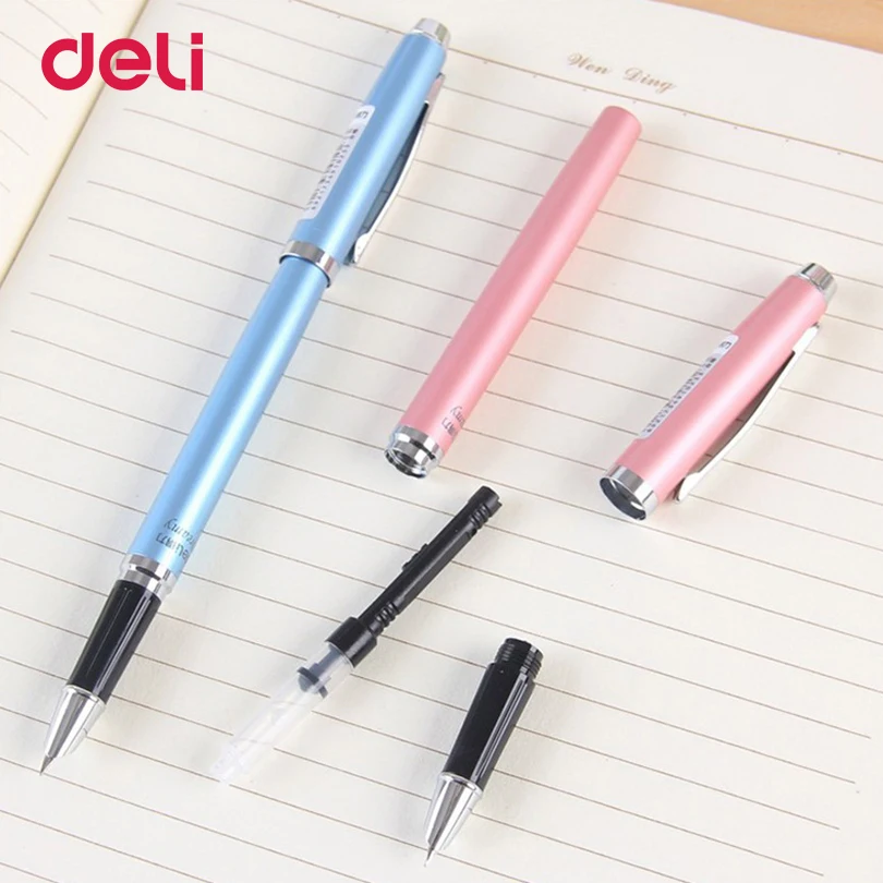 Ручка перьевая Deli 0 38 мм школьные и офисные принадлежности|fountain pen 0.38mm|fountain penink