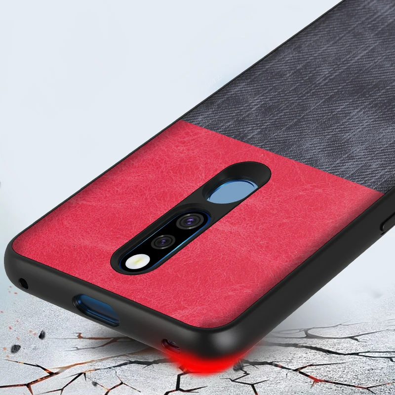 Для oppo F11 Pro Чехол бизнес задняя крышка Ткань Силиконовый противоударный защитный