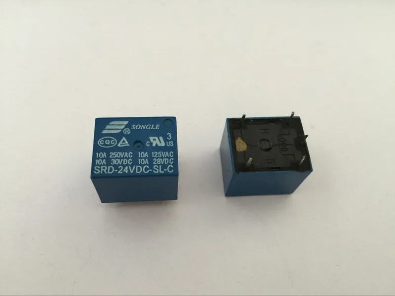 5 шт. реле SRD-24VDC-SL-C 24 В 10A 5P T73 реле питания One on one off