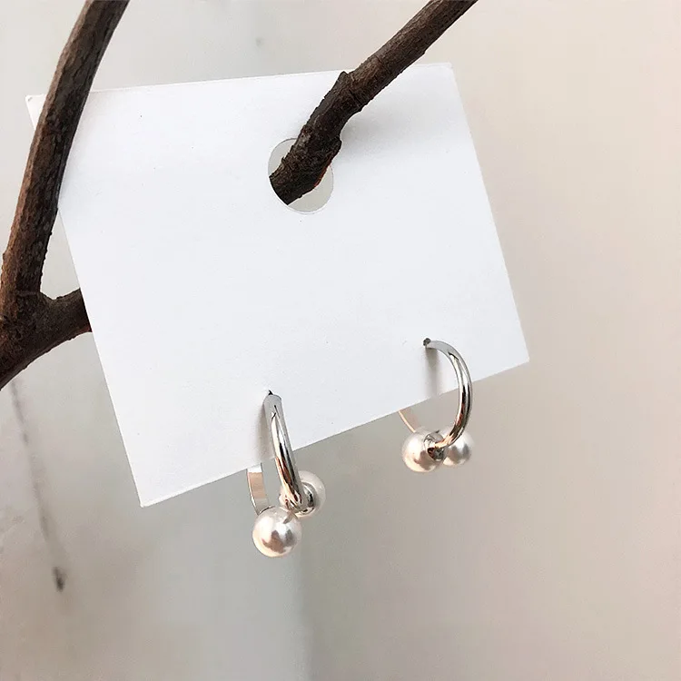 925 Серебряные серьги для Для женщин неправильные геометрические искусственный