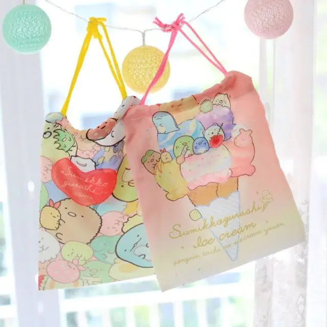 1 шт. милый мягкий биологический уголок Sumikko Gurashi для хранения сумка на шнурке