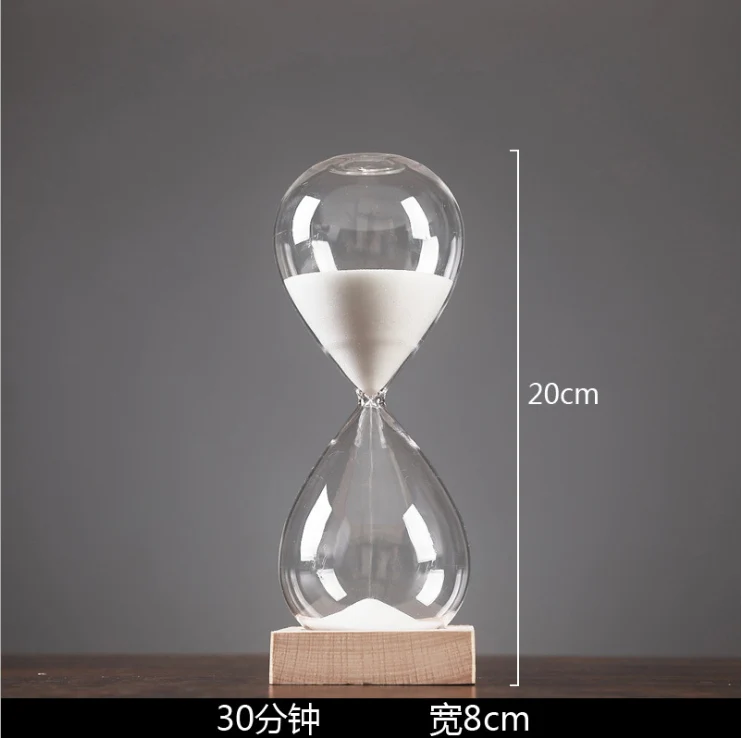 30 minutes Простой современный Песочные часы Песок Стекло креативный подарок Изделия из стекла Стекло час Стекло 5/15/30 минут круглый сроки украшения дома подарки - Цвет: 30 minutes
