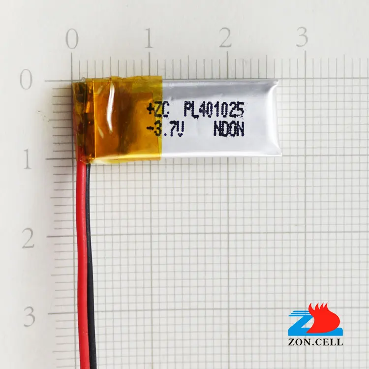In 100mAh 401025 3 7 V литий-полимерная батарея 401125 Bluetooth микроустройство с защитной