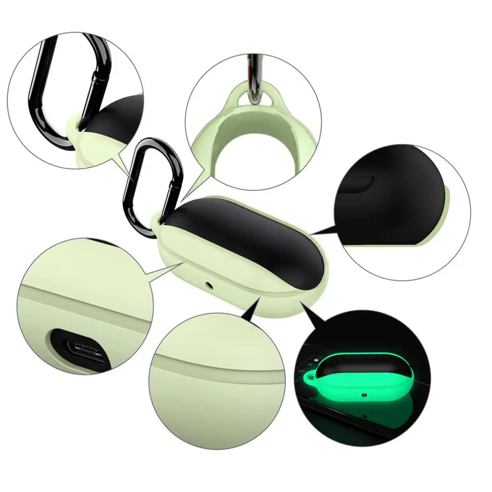 Для Samsung Gear Icon X 2018 ночной яркий силиконовый защитный чехол кожаный беспроводная