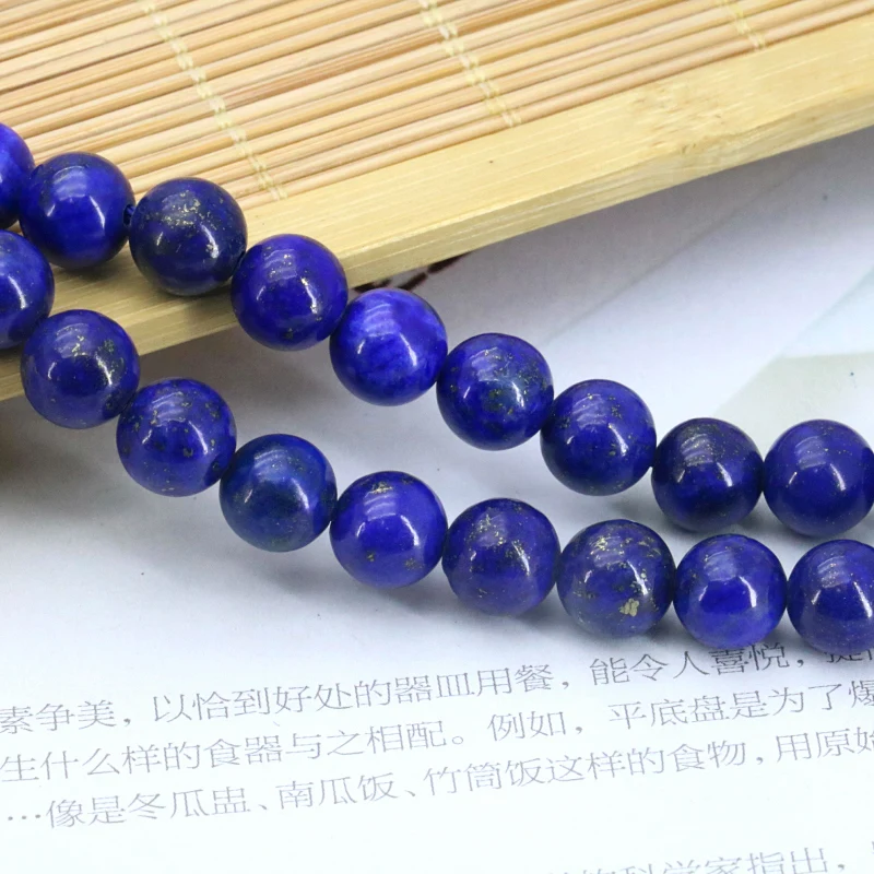 

Горячая Мода! Лазурит 8 мм круглые свободные бусины 15 дюймов DIY для изготовления украшений вручную дизайн браслет ожерелье Подарки