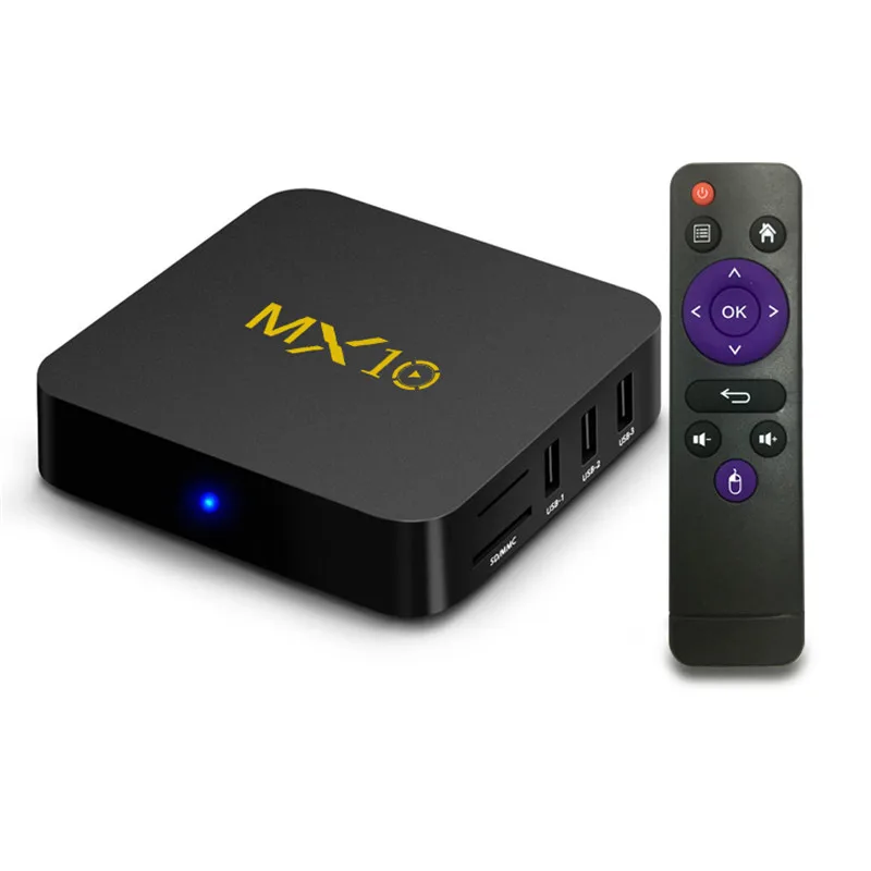Android 8 1 mx10 tv box 4 Гб DDR4 32 ГБ памяти на носителе eMMC RK3328 ядра 17 K HDR 2 ГГц WI-FI USB 3 0 Смарт