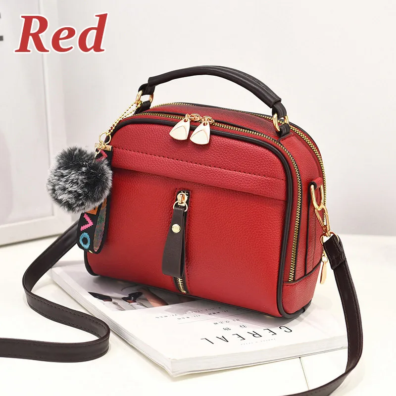 Red ZMQN сумки через плечо для женщин, из искусственной кожи, женские сумки, черные сумки на плечо для девушек, женские маленькие сумки с клапаном, женская сумка A328 - Цвет: Red
