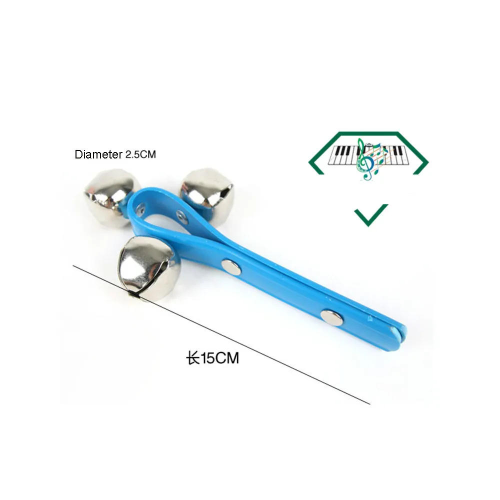 Музыкальные игрушечные инструменты портативные погремушки с тремя