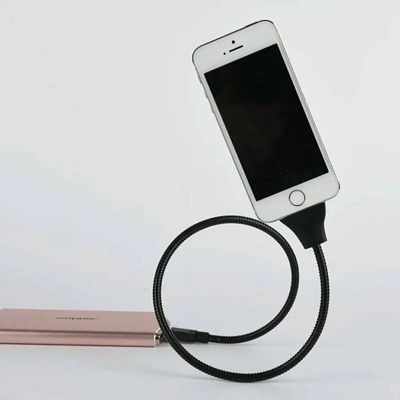 Ленивый держатель Гибкий стоячий usb кабель для зарядки данных зарядное