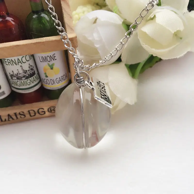 Fashion Women Real Dandelion Seeds Lucky Glass Wish Bottle Pendant Necklace | Украшения и аксессуары