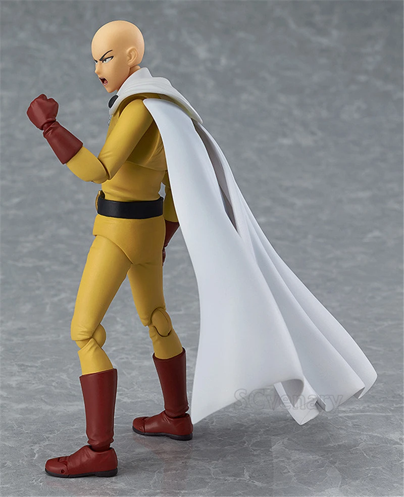 Saitama One Punch Man Figma 310 ПВХ фигурка Коллекционная модель для мальчиков и девочек