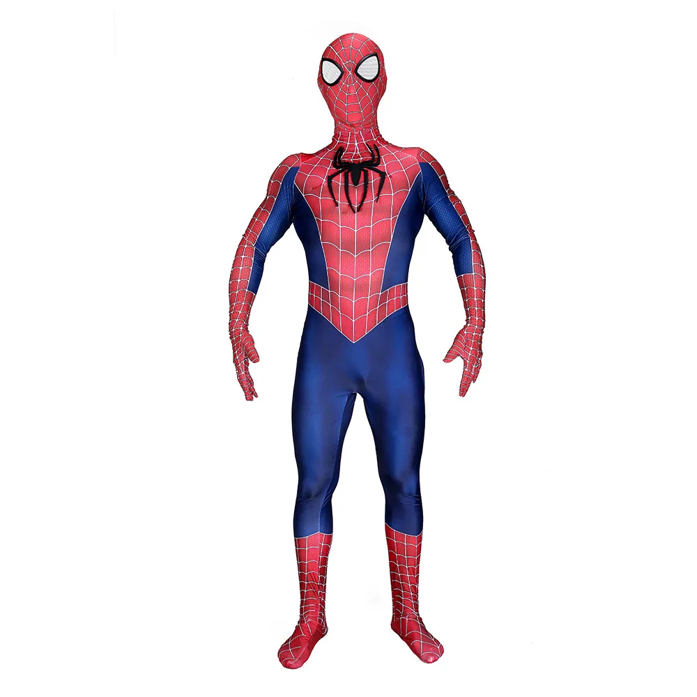 Человек паук raimi Kostuum костюм 3D печать полный Хэллоуин трехмерный комбинезон