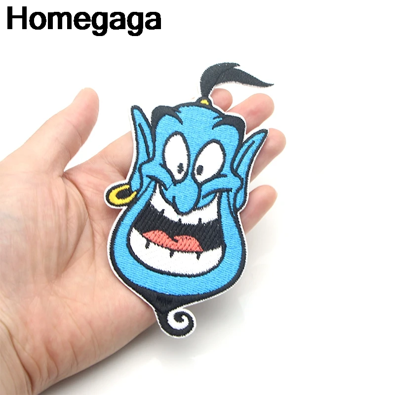 Homegaga мультяшная нашивка волшебная лампа аппликация нашивки наклейки для шитья рубашки одежда значки железная футболка D2103