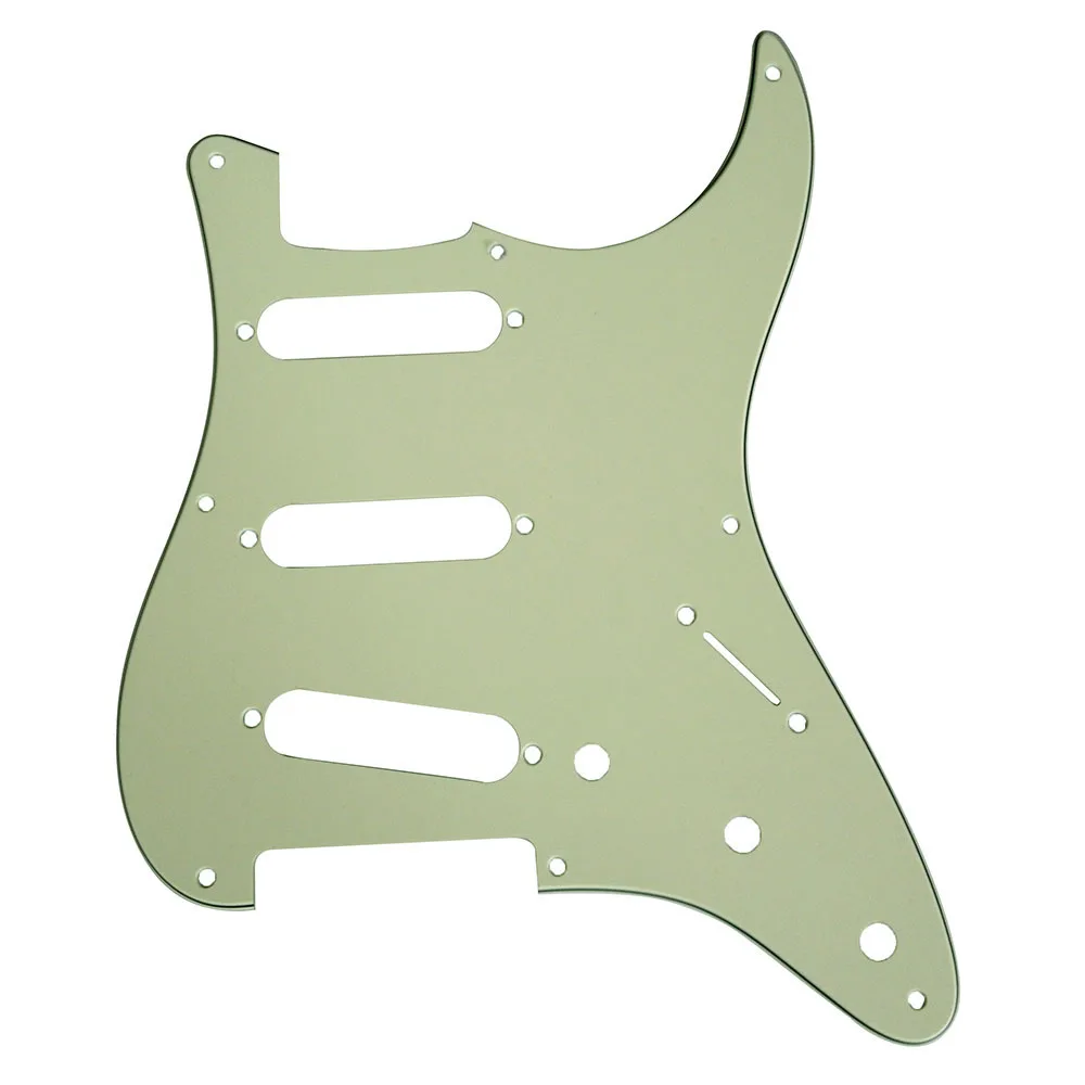 

Pleroo Custom Guitar pickgaurd - For 57' 8 Screw Hole Standard St SSS Guitar pickguard Scratch Plate , 3 Ply Mint Green