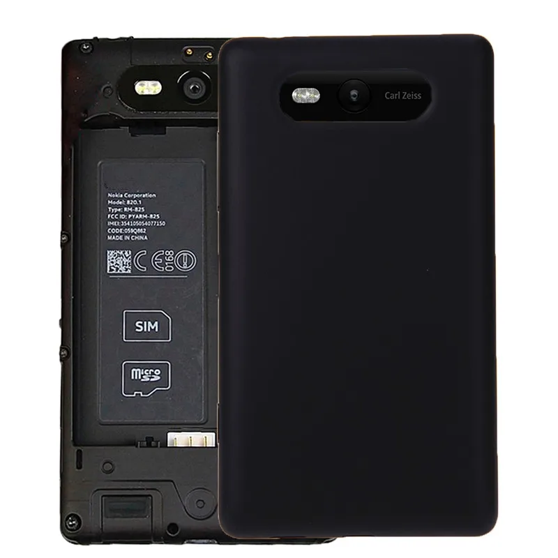 Одноцветный аккумулятор NFC задняя крышка для Nokia Lumia 820|Корпусы и рамки мобильных