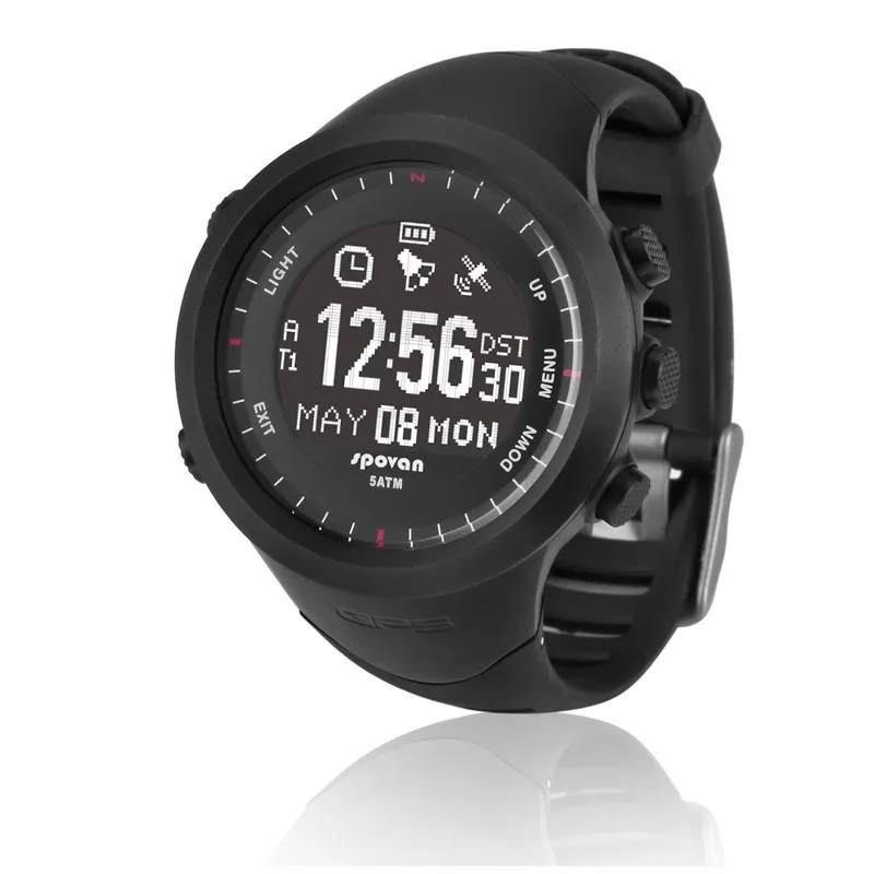 Top sports brand SPOVAN GL004 Health Series men watches GPS HRM Pedometer Altimeter Compass Sport 5ATM Outdoor fashion Watch | Наручные