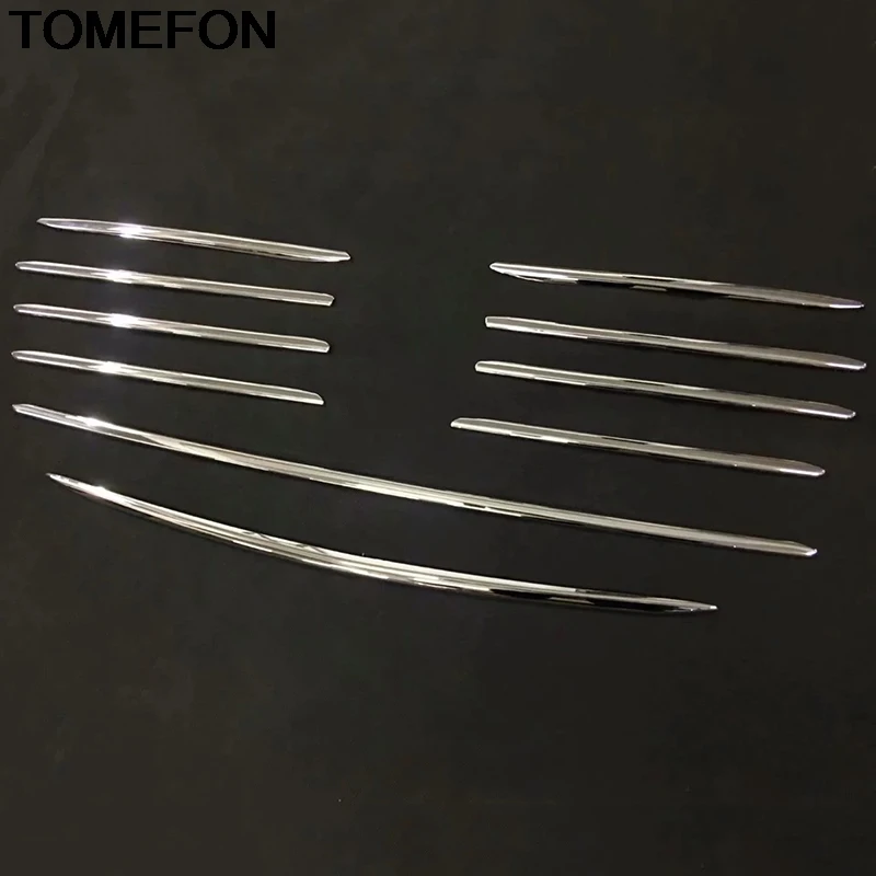 

TOMEFON For Mazda CX-8 CX8 2017 2018 Front Bumper Grille Grill Decoration Frame Cover Moulding Trim Interior Accessories ABS
