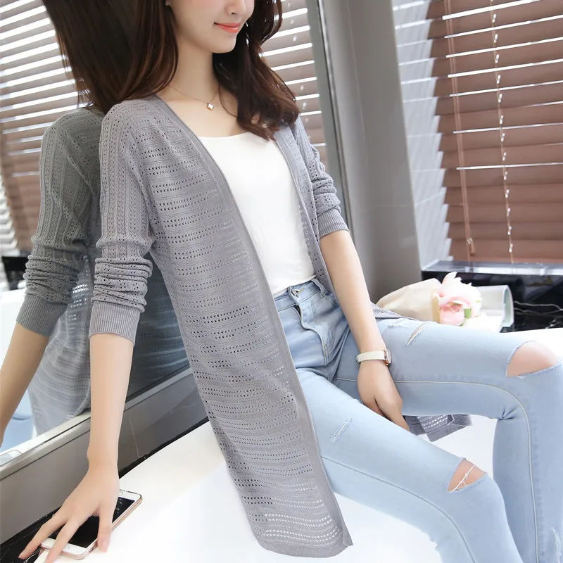

2020 OHCLOTHING summer knitted long cardigan