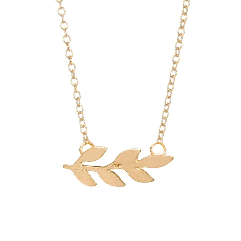 Женское ожерелье с подвеской в виде листьев Лавра|leaf necklace|fashion necklacenecklace fashion |