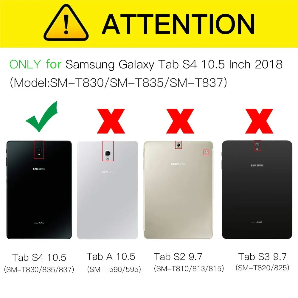 Чехол из искусственной кожи для Samsung Galaxy Tab S4 2018 10 5 ''T830 T835 SM-T835 5'' со слотом