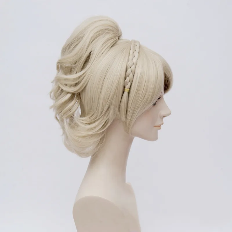 Хэллоуин Lunafreya Nox Fleuret светло Золотой косплэй парик Final Fantasy XV FF15 XV Straigt синтетический парик из волос