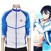 anime cosplay free iwatobi swim club nanase haruka cosplay costumes shirt coat european size free shipping