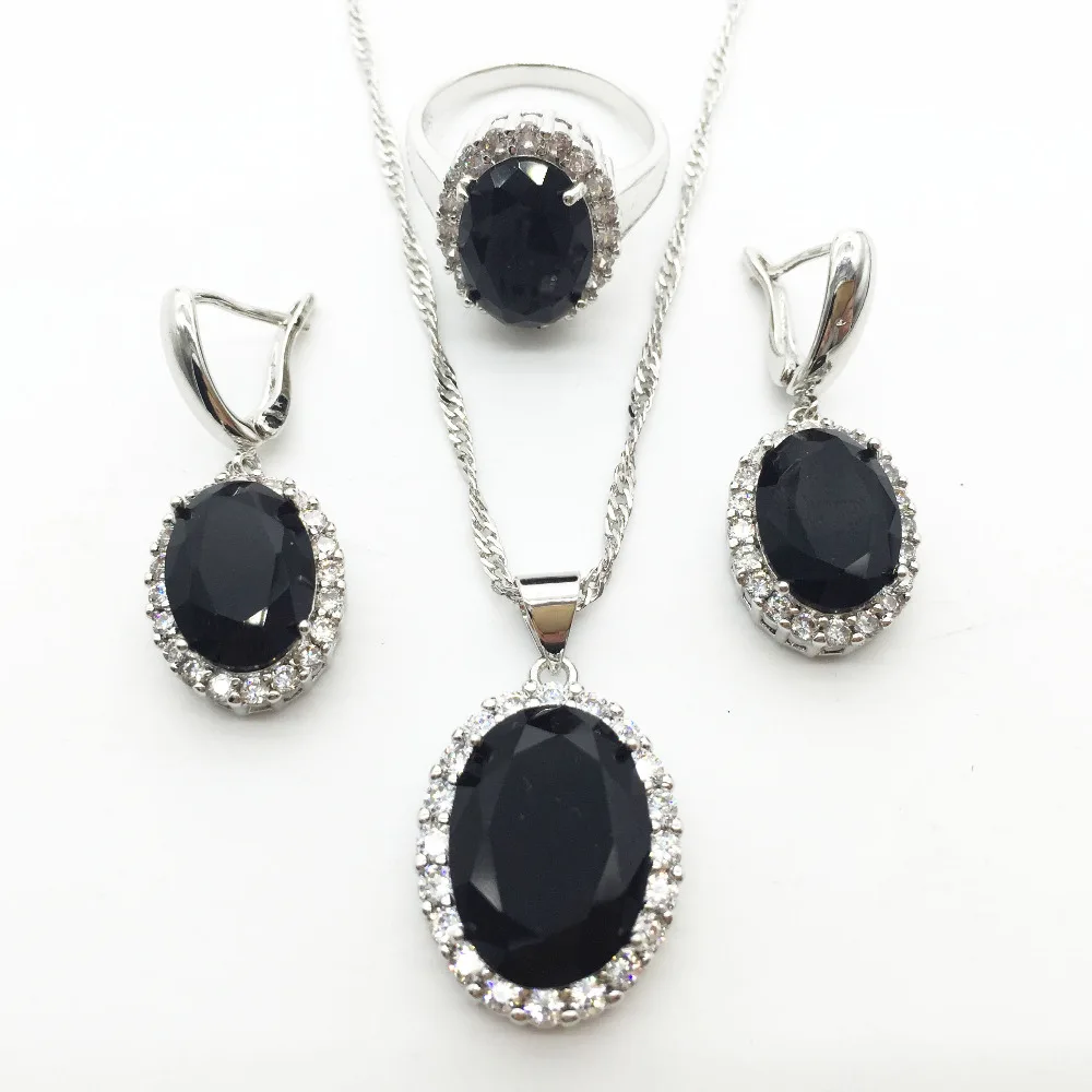 Женский ювелирный комплект из колье и серёг серебра 2016 пробы|jewelry sets for women|silver jewelry