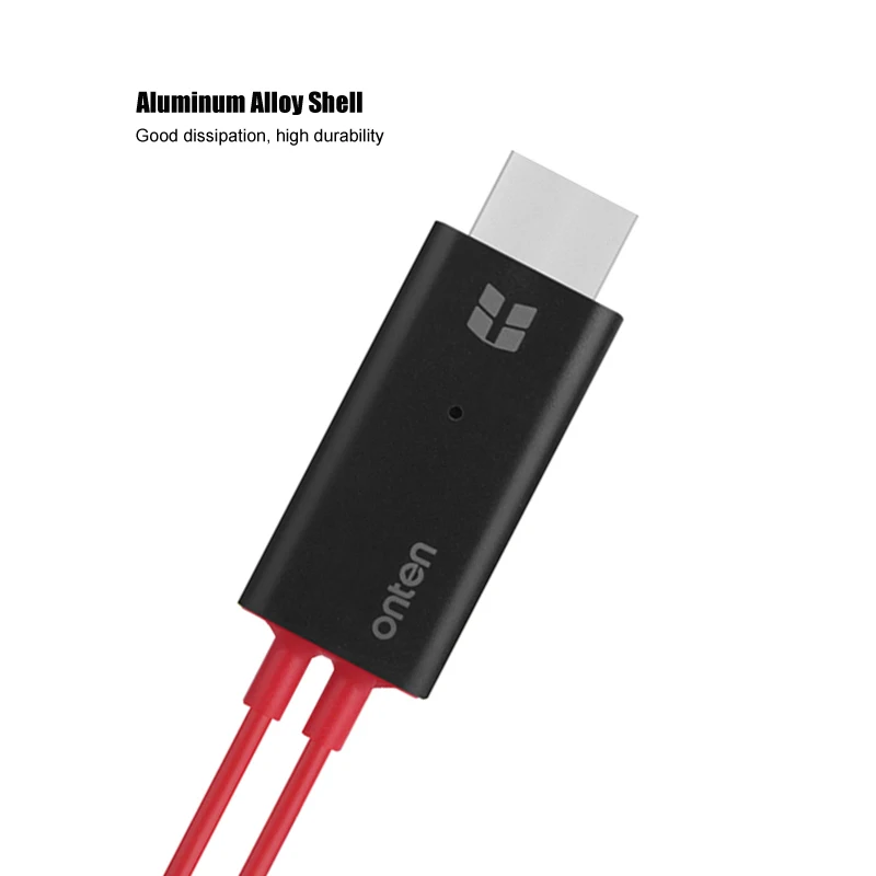 Onten USB HDMI конвертер для Lightning-HDMI кабель зеркальный кабель для Apple iPhone 8 7 6 S 5 iPad к HDMI tv Цифровой AV адаптер