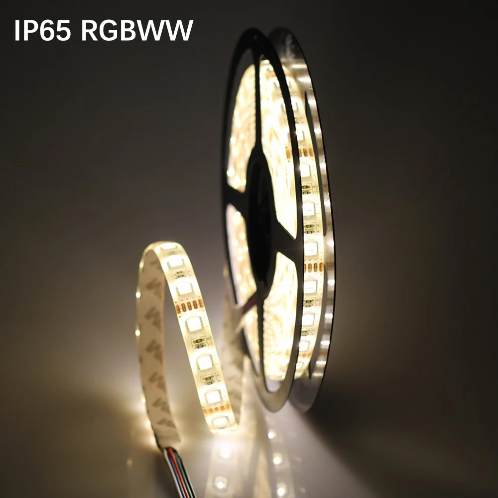 DC12V 4 в 1 Светодиодные ленты 5050 RGBW/RGBWW 60 Светодиодный s/m 5 м/лот 4 цвета в 1 SMD 5050 светодиодный гибкие полосы светильник IP20 IP65 из водонепроницаемого материала