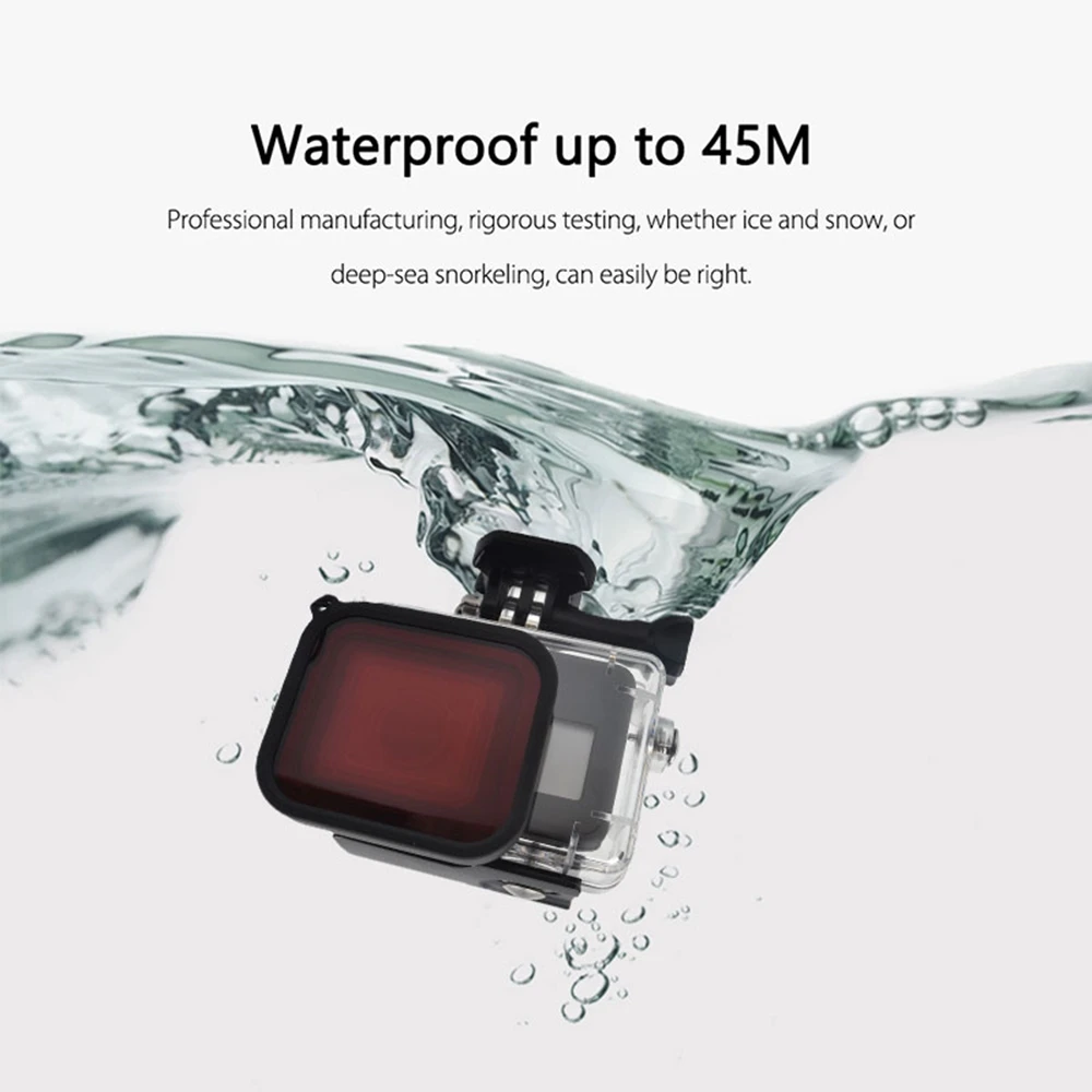 Акриловый водонепроницаемый чехол для Gopro Hero 5/6/7 Черные Аксессуары дайвинга