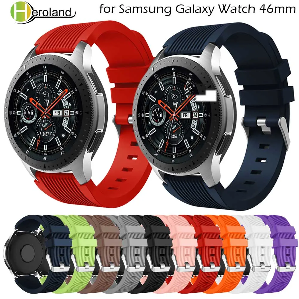 Ремешок силиконовый для Samsung Galaxy watch 46 мм спортивный браслет Gear S3 Frontier ciassic 22 |