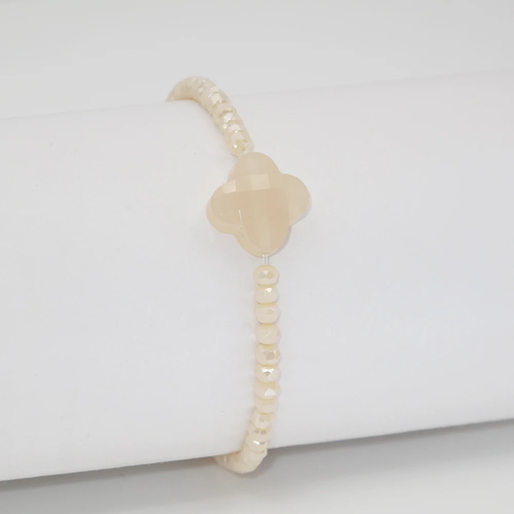 FORIS модные ювелирные изделия Четырехлистный Клевер Шарм подходящий бусины