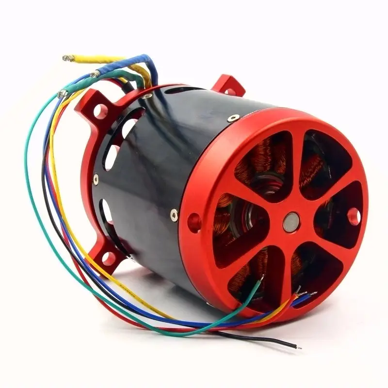 BLDC бесщеточный DC сенсорный двигатель 80100 outrunner CA80 30-70 в 8092 70кв с датчиком Холла для RC Хобби Электрический велосипед Скутер