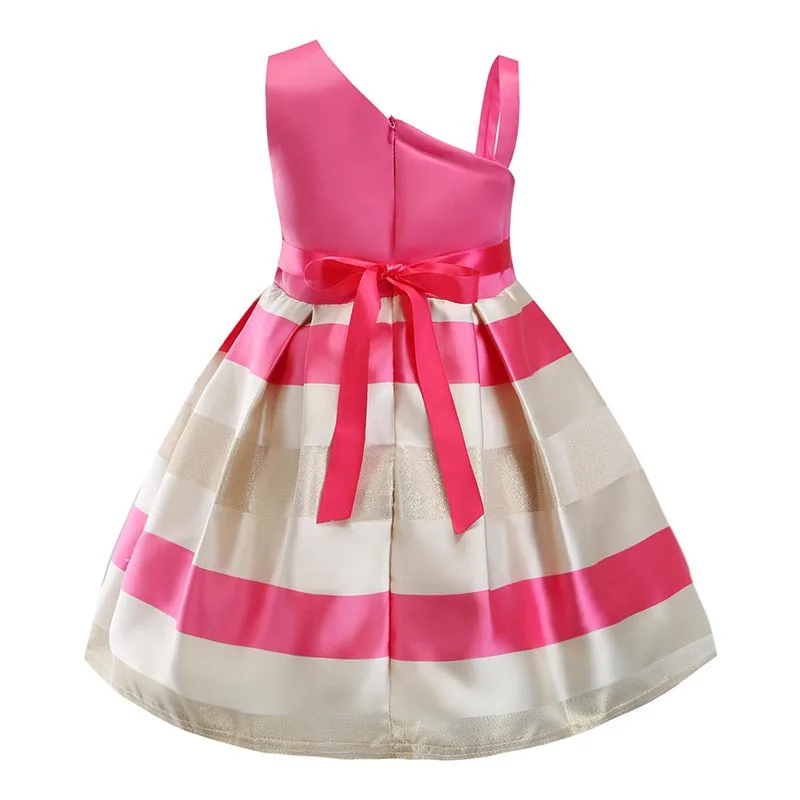 Flower Girls dresses for New Year clothes Party Baby Sleeveless Big Bow Princess Wedding Dress Children Vestidos | Детская одежда и