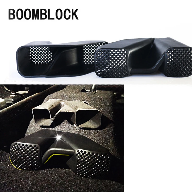 BOOMBLOCK 2 шт./компл. автомобильные Чехлы отделка воздуховыпускные Углеродные