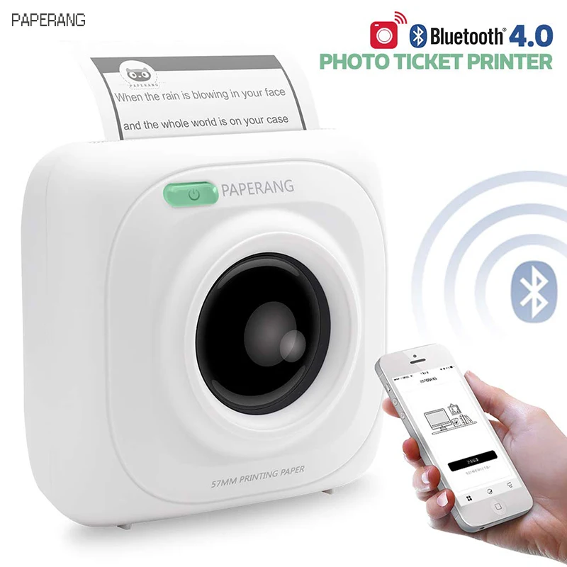PAPERANG P1 карманный портативный принтер с Bluetooth телефон фото беспроводное соединение HD Термопринтер для печати этикеток