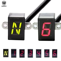 roaopp universal motorcycle 1 6 speed gear digital display indicator waterproof direct mount for suzuki honda yamaha kawasaki