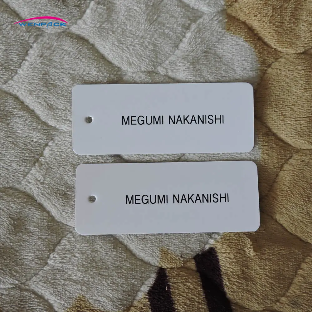 

custom printed gift hang tag/print logo on card paper/swing tag/clothing hangtag/free shipping
