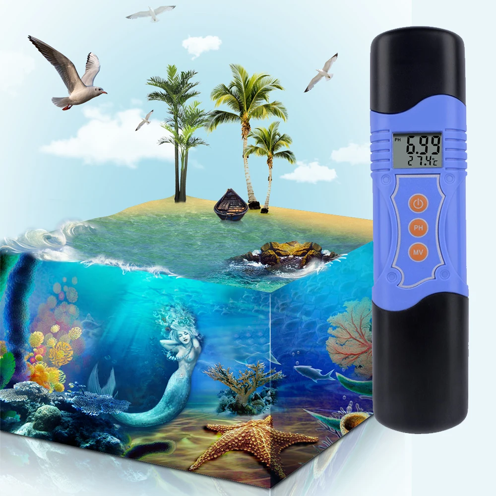 

PH Tester Waterproof PH / Thermometer 2-In-1 Digital Test Pen High-Precision Temperature Automatic Compensation Industrial