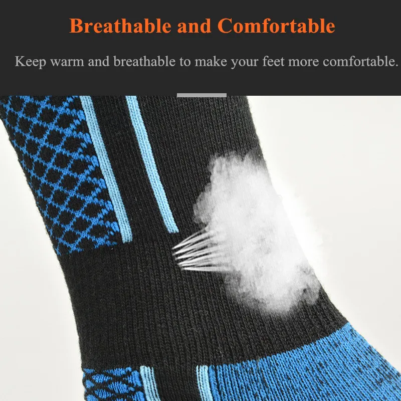 Winter Warm Men Women Thermal Ski Socks Thick Cotton Sports Skiing Leg Warmers Long Warmer 4 Colors | Спорт и развлечения