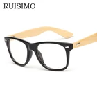 Очки с деревянной оправой для мужчин и женщин в стиле ретро, классические модные брендовые дизайнерские оптические очки для мужчин и женщин